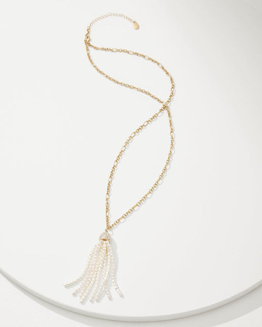 Tidal Treasure Pearl Tassel Necklace - Tommy Bahama Women
