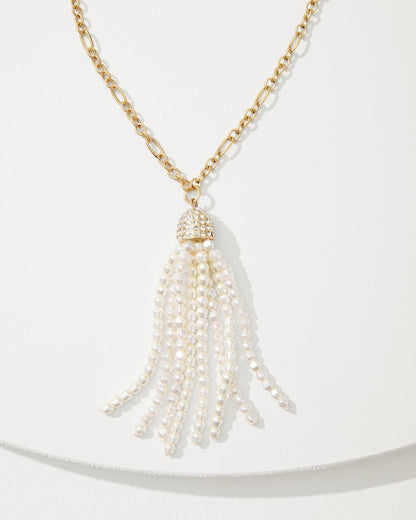 Tidal Treasure Pearl Tassel Necklace - Tommy Bahama Women