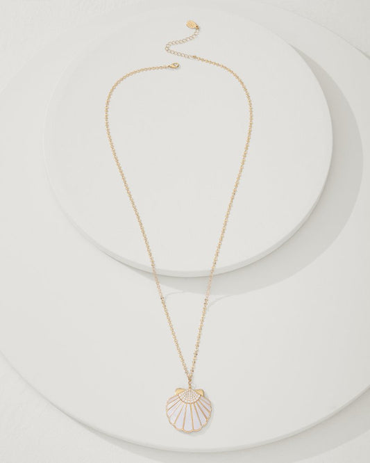 Moments in Paradise Mother of Pearl and Shell Pendant Necklace - Tommy Bahama Women