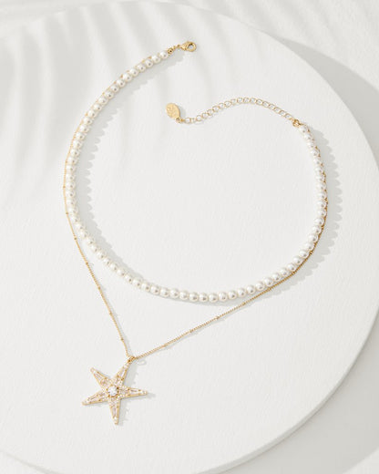 Moments in Paradise Star Layered Pearl Necklace - Tommy Bahama Women