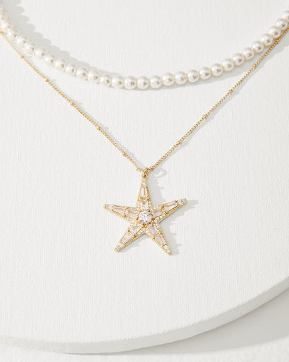 Moments in Paradise Star Layered Pearl Necklace - Tommy Bahama Women