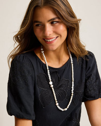 Moments in Paradise Quartz and Pearl Necklace - Tommy Bahama Women