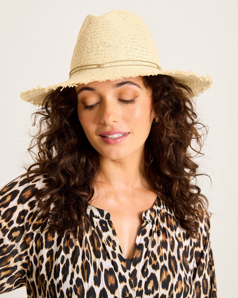 Packable Fringed Continental Hat - Tommy Bahama Women