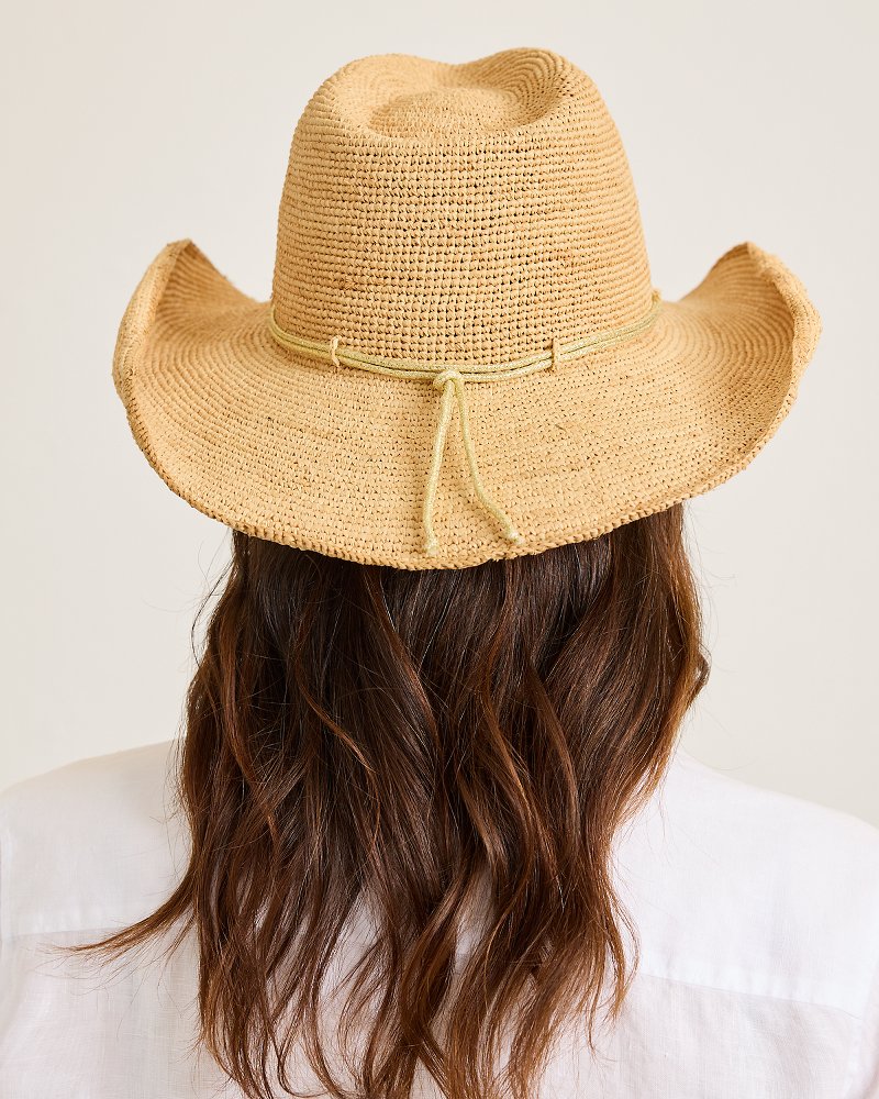 Raffia Crochet Cowboy Hat - Tommy Bahama Women