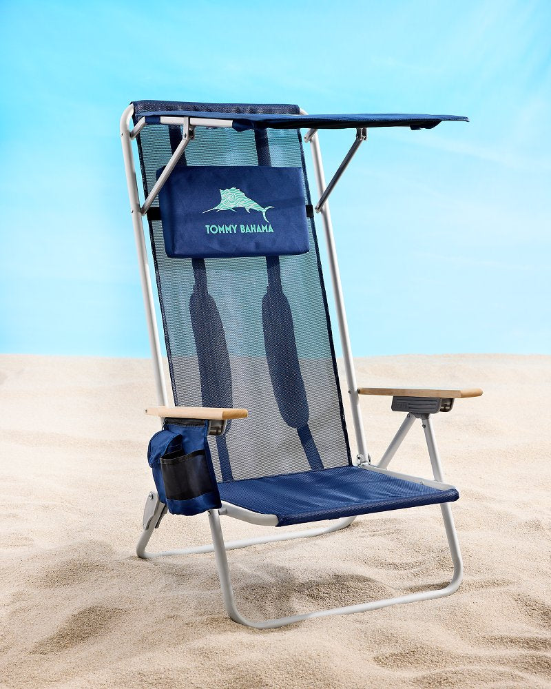 Tommy Bahama Mesh Beach Chair With Shade - Tommy Bahama Beach & Home