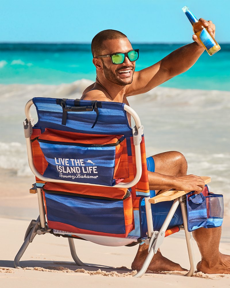 Tommy Bahama Sunset Stripe Deluxe Backpack Beach Chair - Tommy Bahama Beach & Home