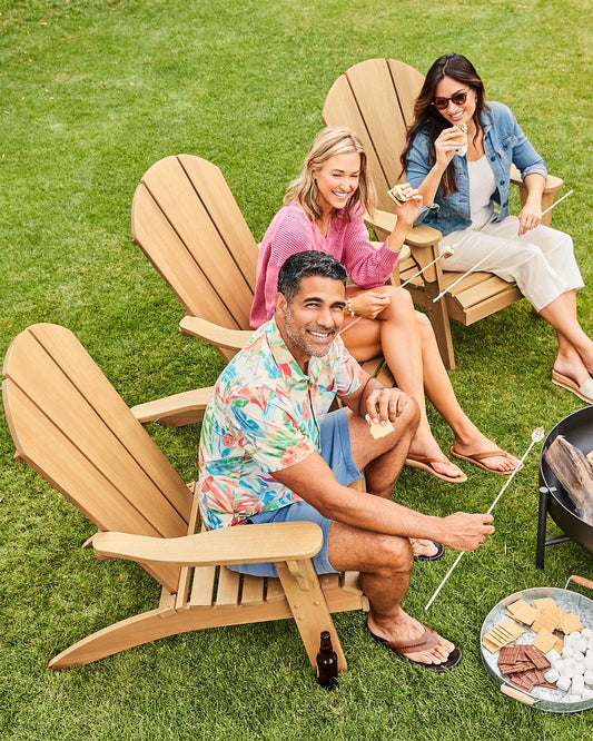 Tommy Bahama All-Season Natural Wood Adirondack Chair - Tommy Bahama Beach & Home