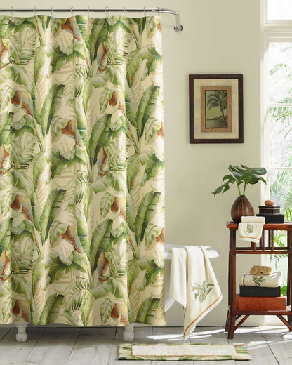 Palmiers Medium Green Shower Curtain - Tommy Bahama Beach & Home