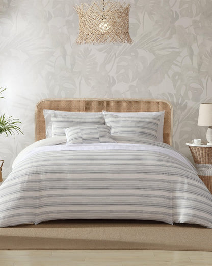 Island Micro Waffle 4-Piece Full/Queen Comforter Set - Tommy Bahama Beach & Home