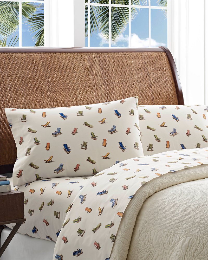 Beach Chairs Sheet Set, King - Tommy Bahama Beach & Home