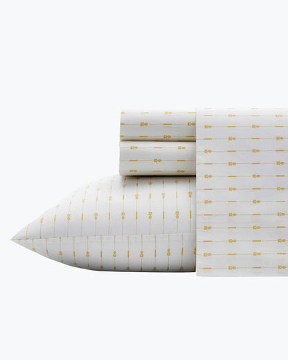 Pineapple Pinstripe 4-Piece King Sheet Set - Tommy Bahama Beach & Home