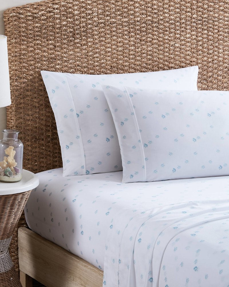 Angel Fish 4-Piece Queen Sheet Set - Tommy Bahama Beach & Home
