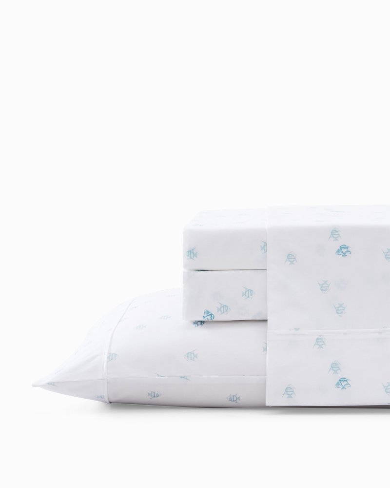 Angel Fish 4-Piece King Sheet Set - Tommy Bahama Beach & Home