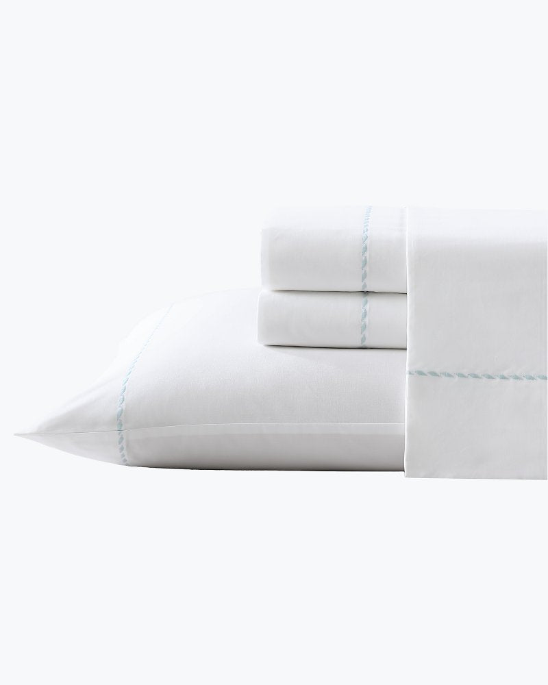Solid 4-Piece Queen Sheet Set - Blue - Tommy Bahama Beach & Home