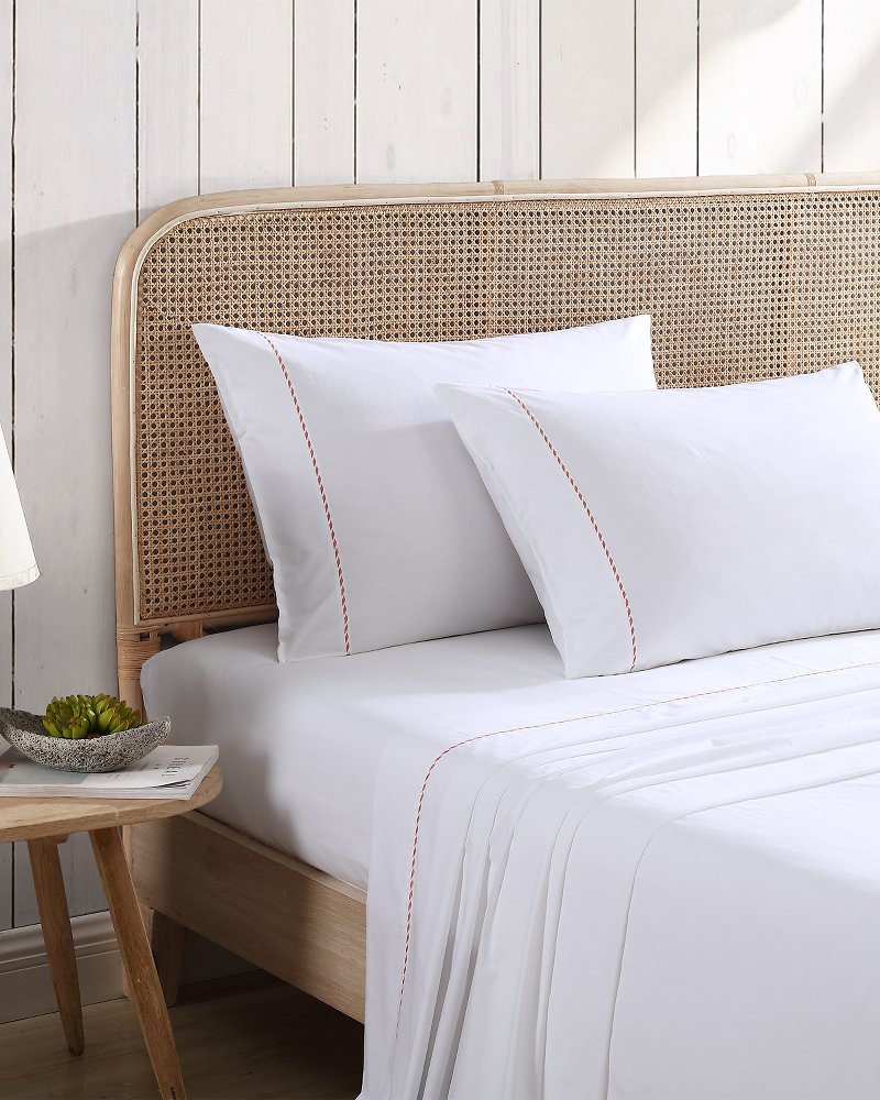 Solid 4-Piece Queen Sheet Set - Orange - Tommy Bahama Beach & Home