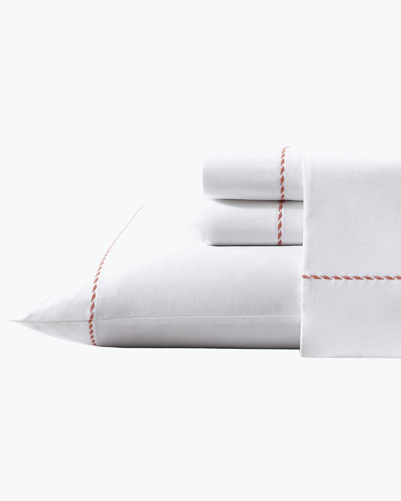 Solid 4-Piece Queen Sheet Set - Orange - Tommy Bahama Beach & Home