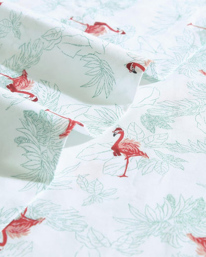 Flamingo Santa 4-Piece King Sheet Set - Tommy Bahama Beach & Home