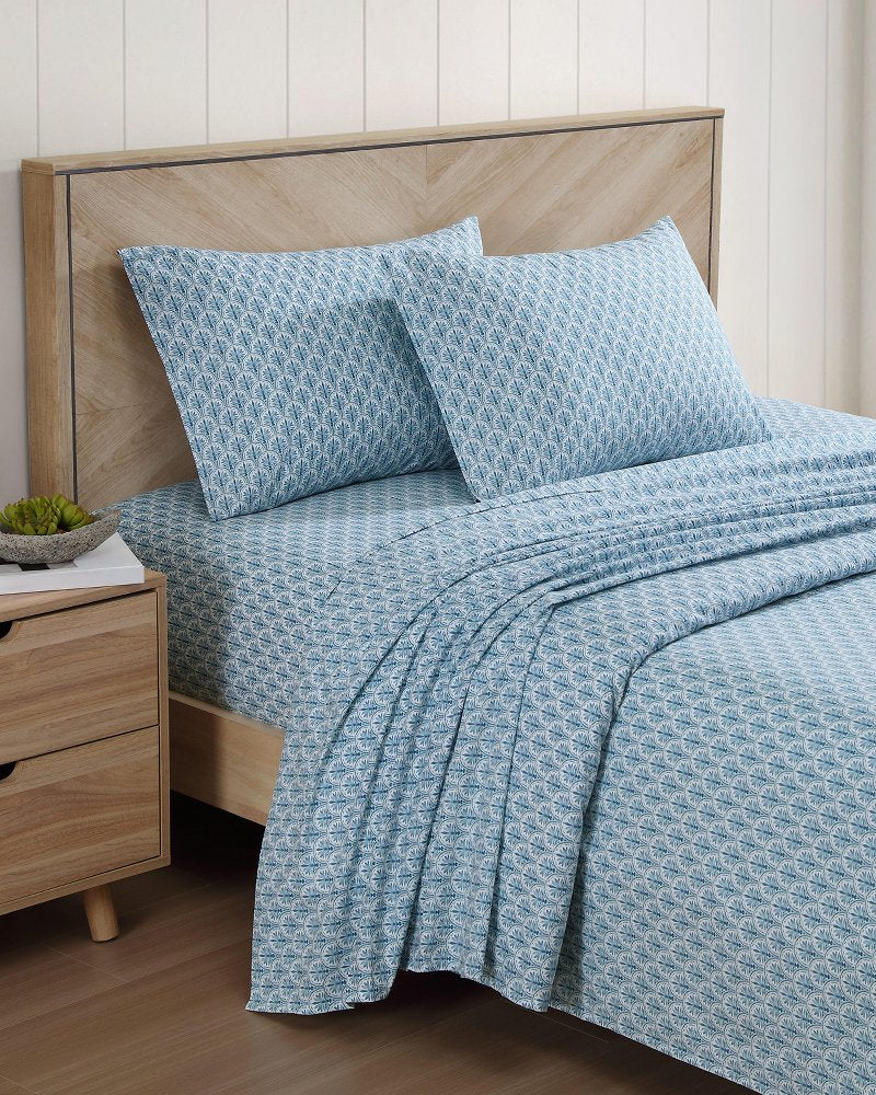 Coastal Batik Blue 4-Piece Queen Sheet Set - Tommy Bahama Beach & Home