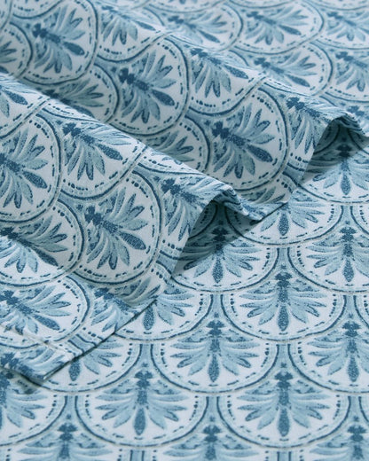 Coastal Batik Blue 4-Piece Queen Sheet Set - Tommy Bahama Beach & Home