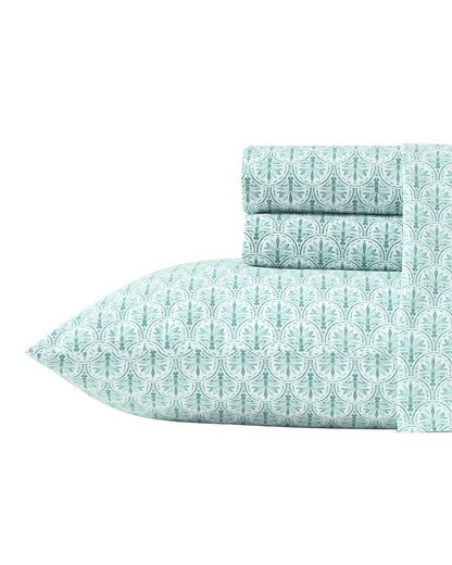Coastal Batik Green 4-Piece Queen Sheet Set - Tommy Bahama Beach & Home