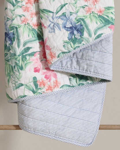 Island Orchid Reversible 3-Piece King Quilt Set - Tommy Bahama Beach & Home