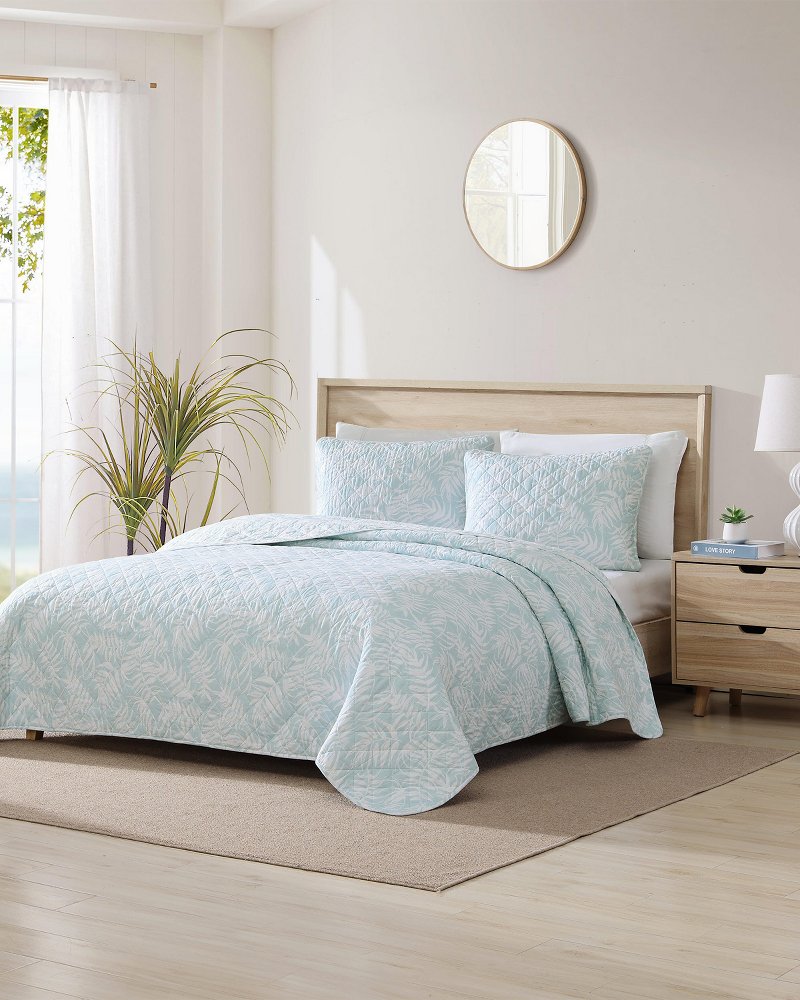 Art of Palms Reversible 3-Piece King Quilt Set - Tommy Bahama Beach & Home