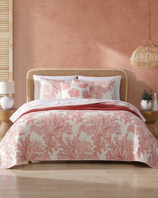Coral Garden Reversible 2-Piece Twin Quilt Set - Tommy Bahama Beach & Home