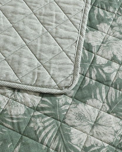 Hibiscus Jungle Reversible 3-Piece King Quilt Set - Tommy Bahama Beach & Home