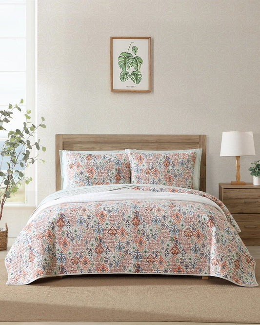 Ikat Tropics Reversible 3-Piece Full/Queen Quilt Set - Tommy Bahama Beach & Home