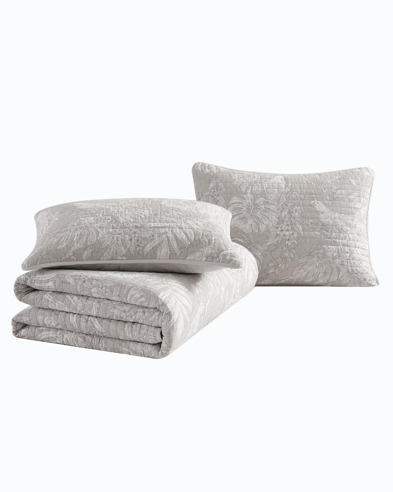 Jungle Toile Reversible 3-Piece Full/Queen Quilt Set - Tommy Bahama Beach & Home