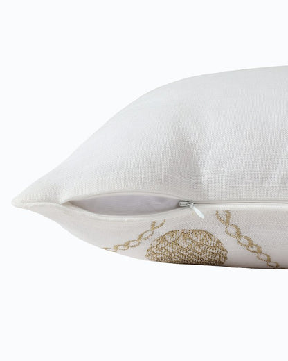 Golden Pineapples Embroidered Decorative Pillow - Tommy Bahama Beach & Home