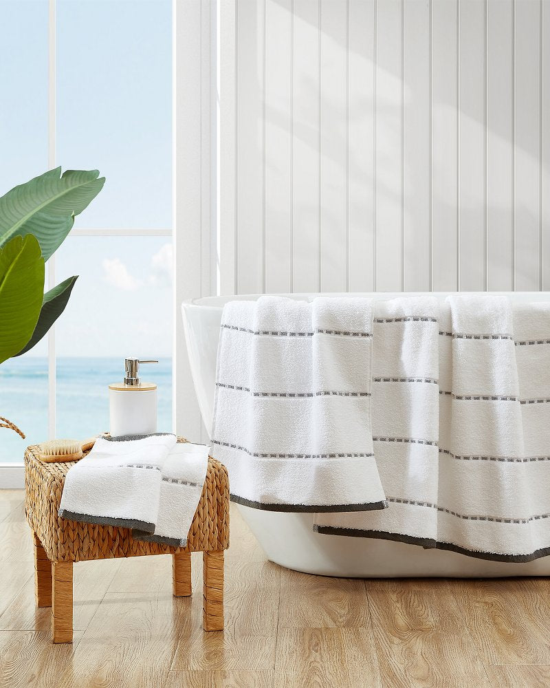 Ridley Grey 3-Piece Towel Set - Tommy Bahama Beach & Home