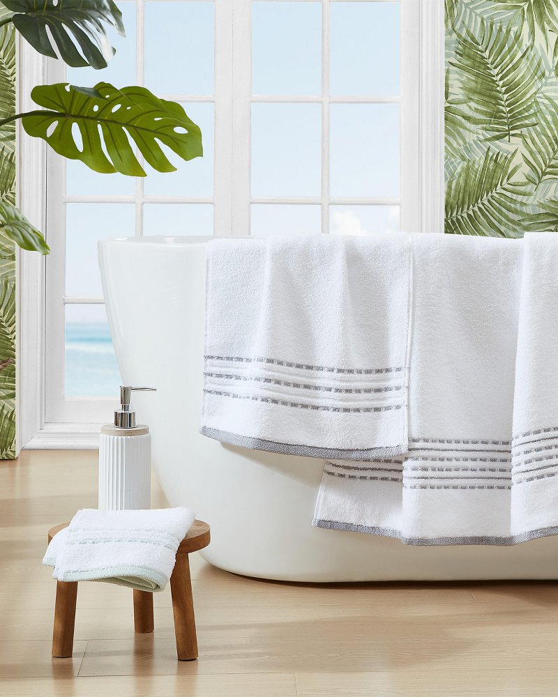 Cliff Side Grey 3-Piece Towel Set - Tommy Bahama Beach & Home