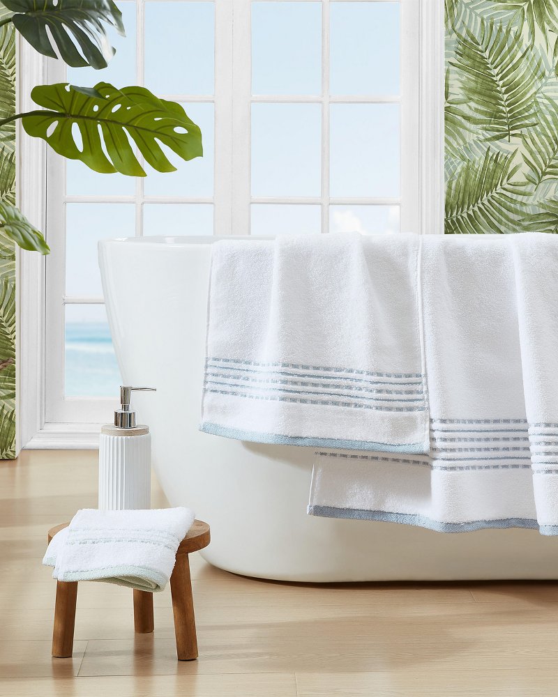 Cliff Side Blue 3-Piece Towel Set - Tommy Bahama Beach & Home