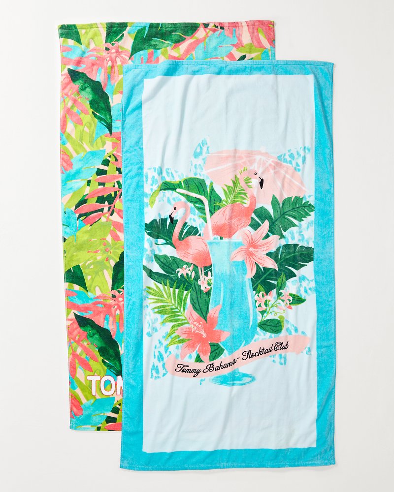 Flocktail Club & Fiesta Jungle Beach Towels - Set of 2 - Tommy Bahama Beach & Home