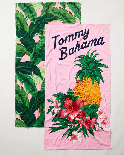 Pineapple Queen & Swaying Fronds Beach Towels — Set of 2 - Tommy Bahama Beach & Home