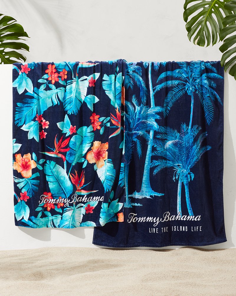 Palms Grove & Blue Muse Beach Towels — Set of 2 - Tommy Bahama Beach & Home