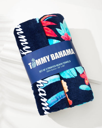 Palms Grove & Blue Muse Beach Towels — Set of 2 - Tommy Bahama Beach & Home