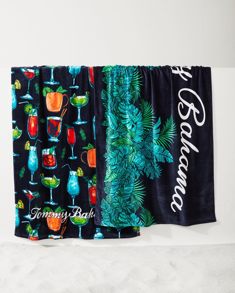 All Nighter & Baja Who Can Toucan Beach Towels — Set of 2 - Tommy Bahama Beach & Home