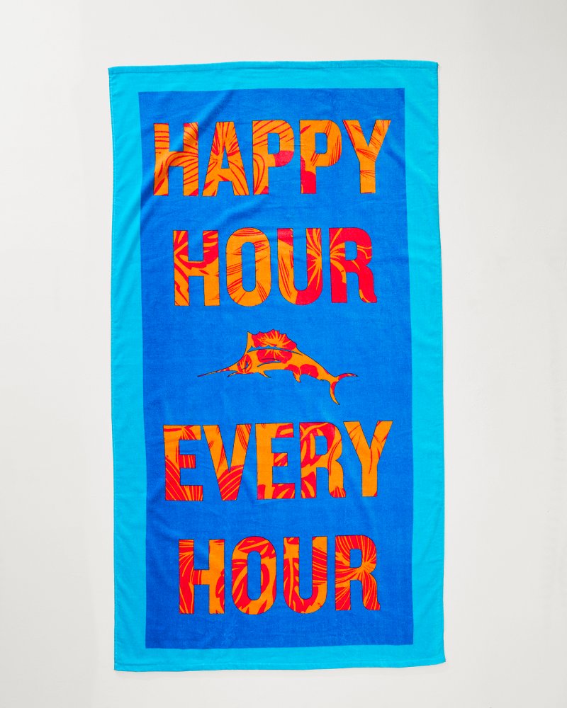 Cape Coral & Happy Hour Beach Towels — Set of 2 - Tommy Bahama Beach & Home