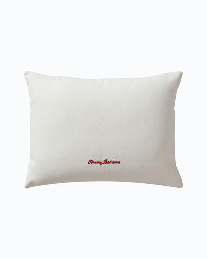 Festive Palms Velvet Embroidered Decorative Pillow - Tommy Bahama Beach & Home