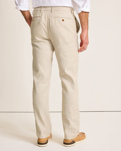 Latigo Beach Linen-Blend Flat-Front Pants - Tommy Bahama Men