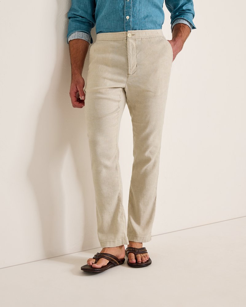 Beach Coast Linen-Blend Elastic-Waist Pants - Tommy Bahama Men