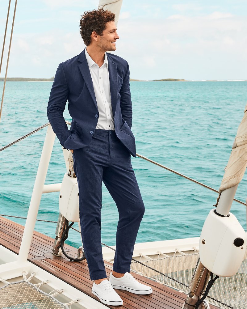 Nova Wave Half-Elastic Waist Seersucker Pants - Tommy Bahama Men