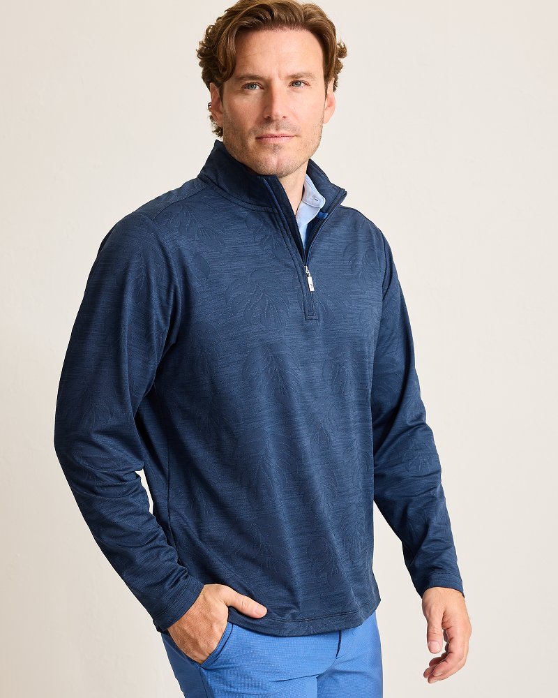 Monstera Fade IslandZone® Half-Zip Sweatshirt - Tommy Bahama Men