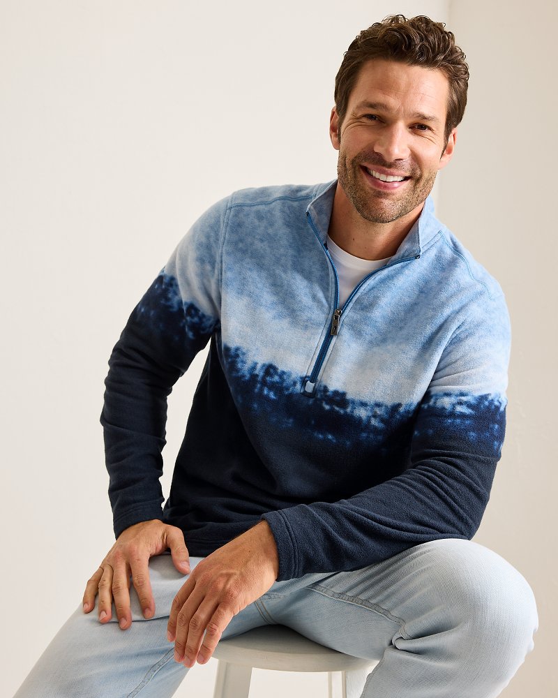 Azul Tides Ombré Half-Zip Sweatshirt - Tommy Bahama Men