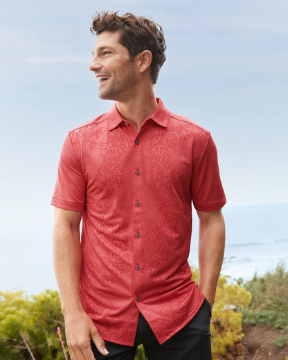Palm Coast Cascade Vines IslandZone® Knit Shirt - Tommy Bahama Men