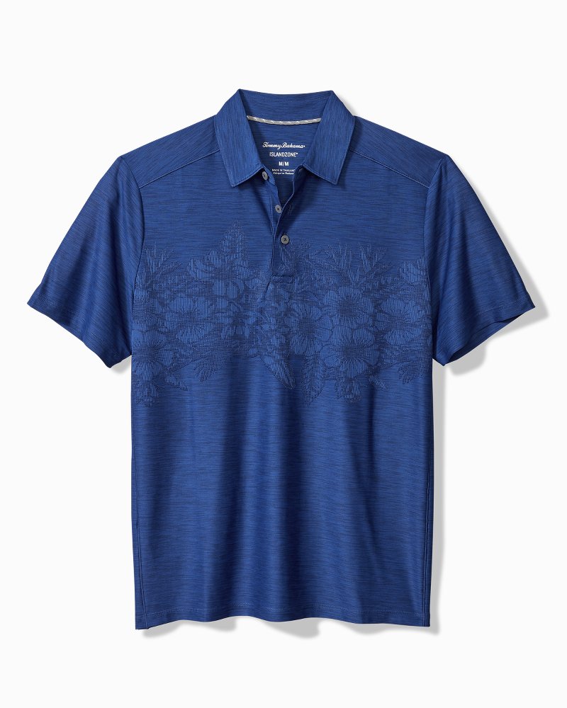 Palm Coast Hibiscus Border IslandZone® Polo - Tommy Bahama Men
