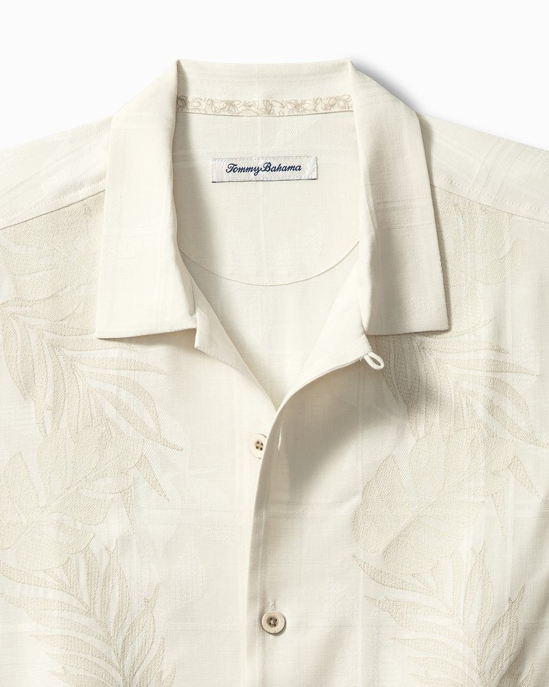 Del Palms Embroidered Silk Camp Shirt - Tommy Bahama Men