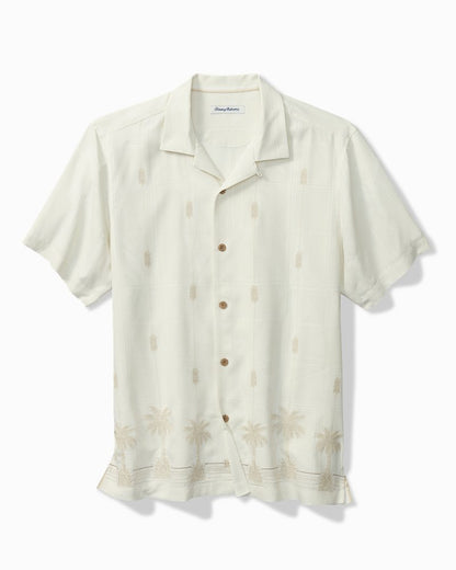 Pina Palms Embroidered Silk Camp Shirt - Tommy Bahama Men